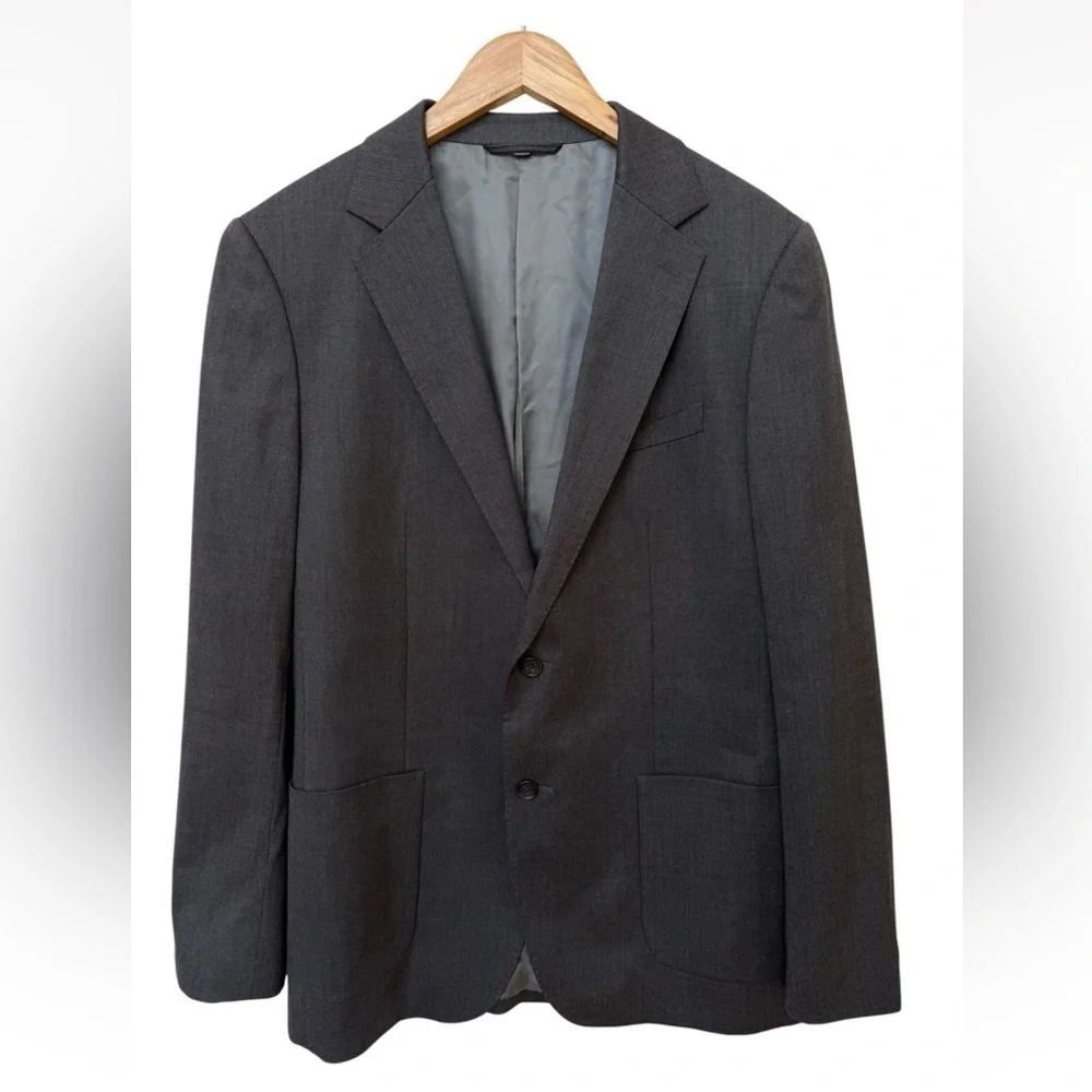 Bonobos Lanificio Comero Standard Fit Wool Sportcoat Jacket Mens 42L Gray